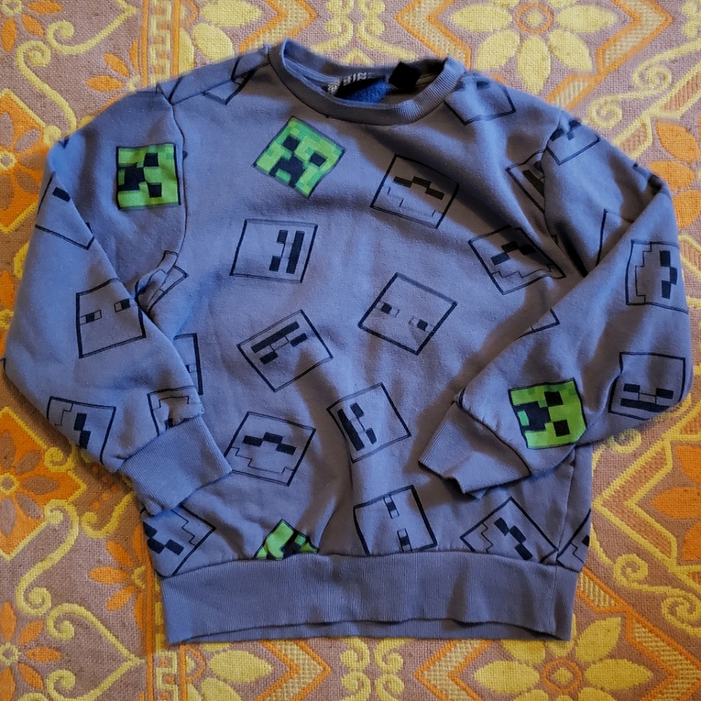 Minecraft mob heads sweatshirt